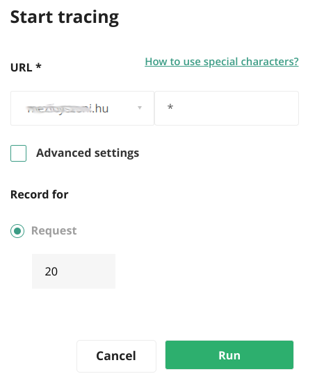 Start Tracking